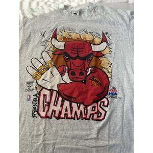 Vintage Chicago Bulls1993 3 Peat World Champions T-Shirt
